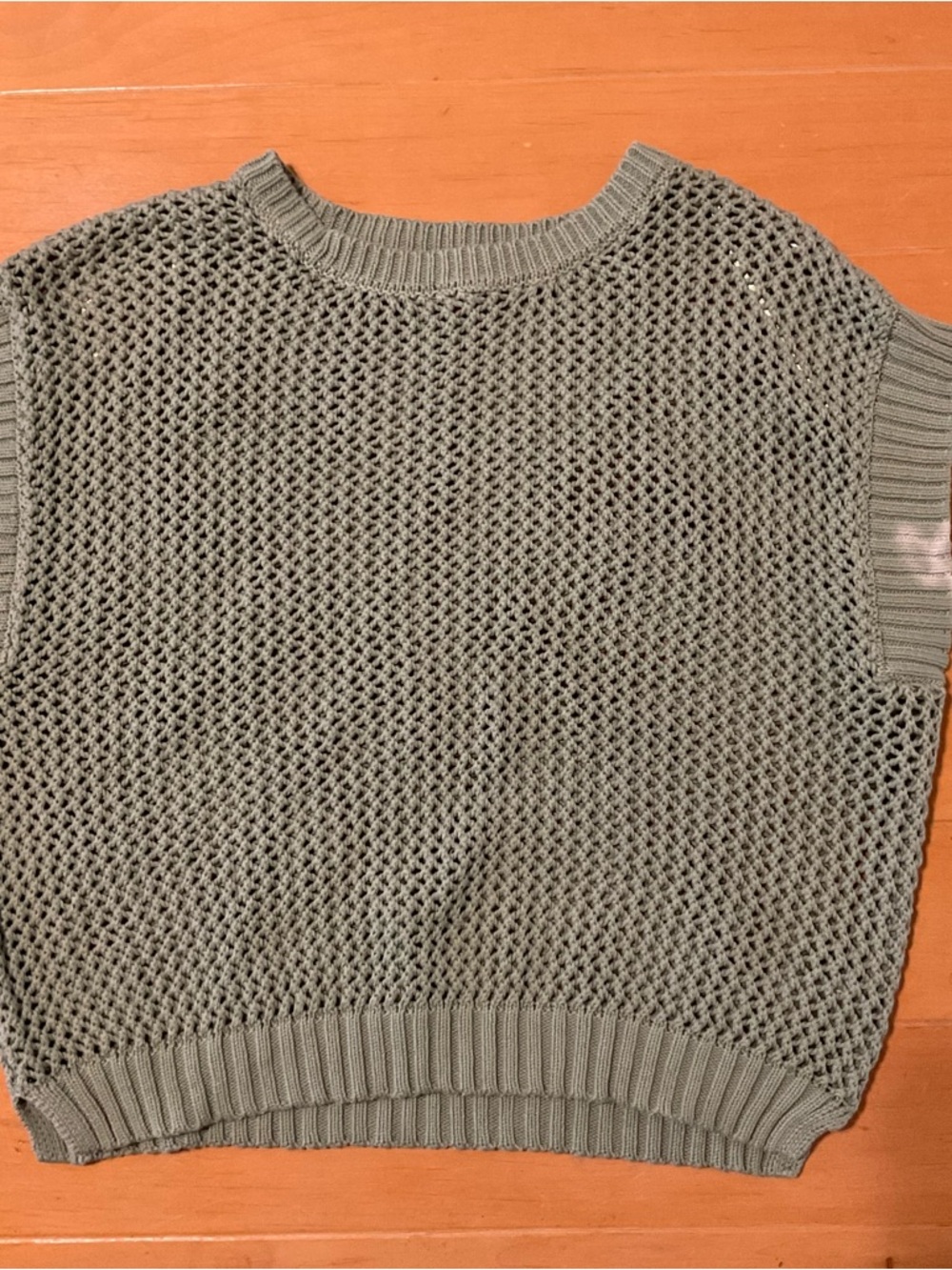 Vince Camuto Mesh Knit Sweater Vest in Olive